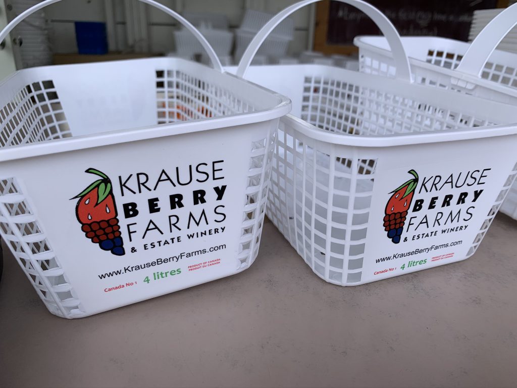 Krause Berry Farms - upick baskets